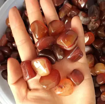 

Wholesale 100g AAA15mm--25mm Natural Crystal Gravel Red Agate Tumbled Stone Healing Feng shui Reiki Healing Fish Tank Stone