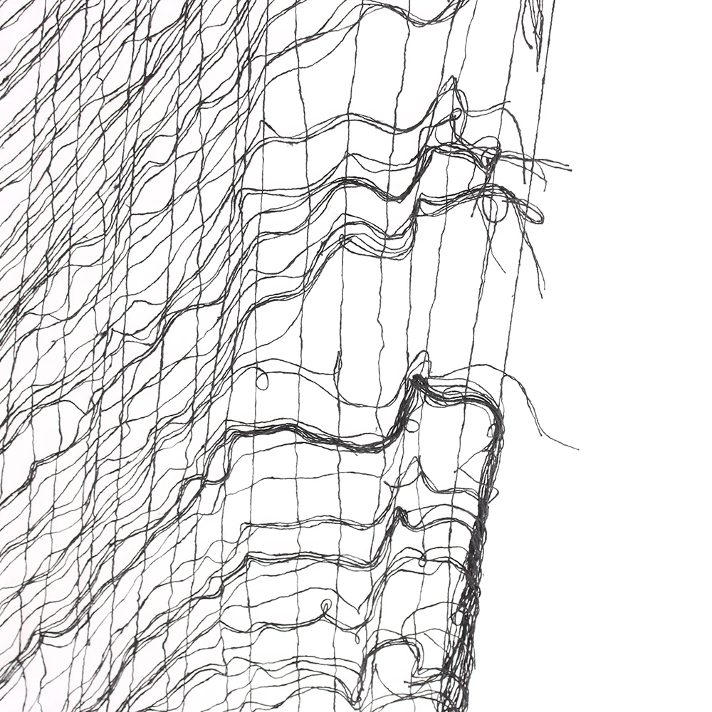 Black/White Halloween Creepy Gauze Large Grid Yarn Cloth Door House Decor Gothic Props Halloween Party Decoration 2019