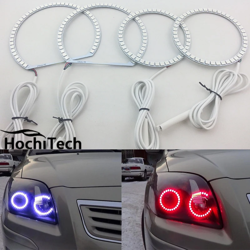 Для Toyota Avensis T250 2003 2004 2005 2006 светодиодный светодиодные кольца для фар по периметру