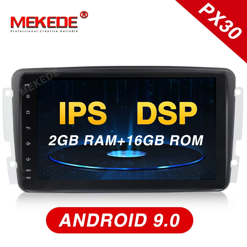 Автомагнитола Mekede Android9.0 DSP IPS экран GPS dvd плеер для Mercedes Benz W209 W203 W168 мл W163 W463 Viano W639