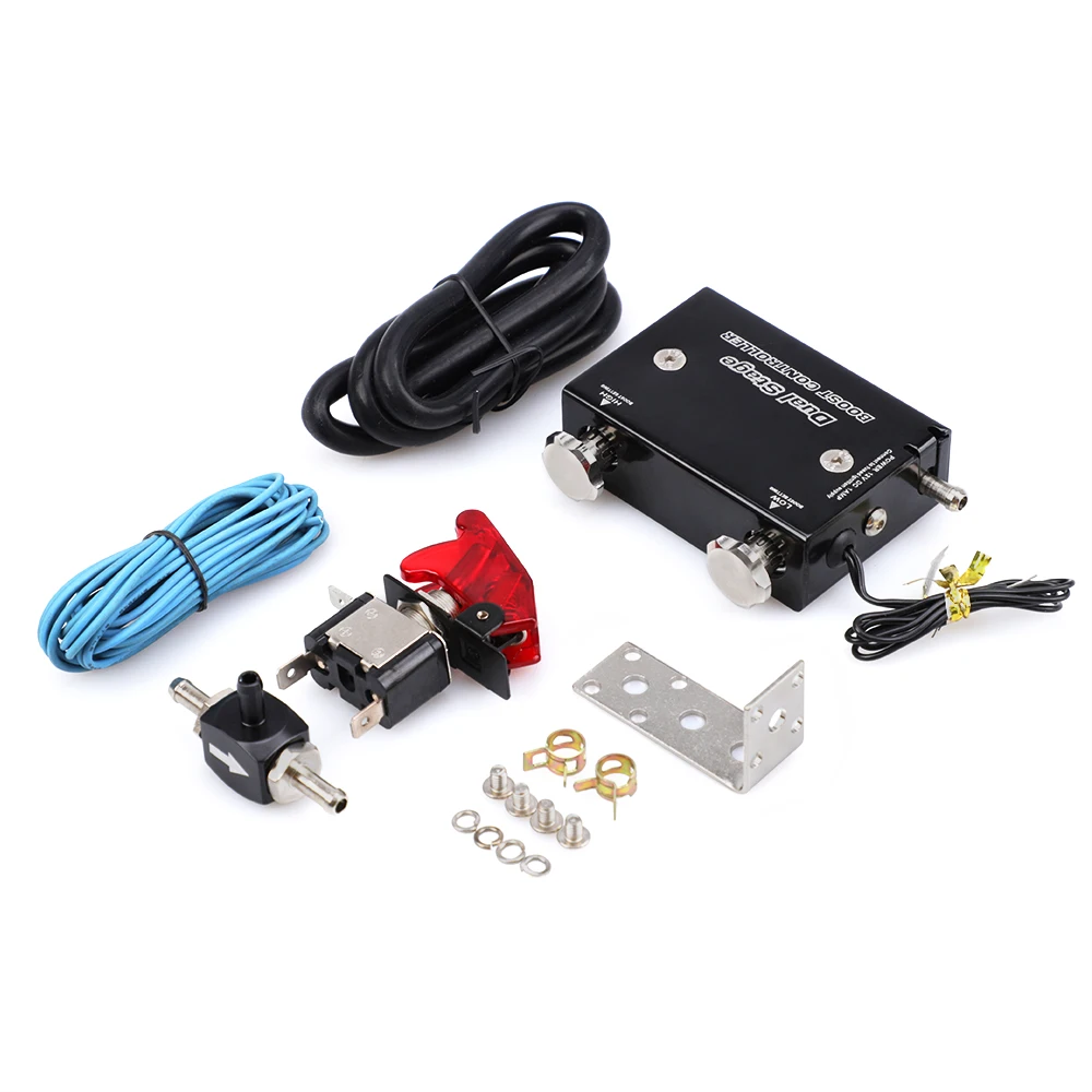 

Turbo Boost Controllerl Aluminum Dual Stage Electronic Adjustable Turbo Boost Controllerl + Rocket Switch YC101545