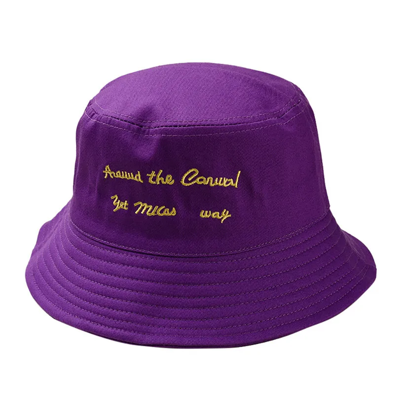 Winter Women Men Couple Fashion Fisherman Hat Unisex Embroidery Letter Hat Fashion Wild Sun Protection Cap Outdoor Hot H04 (7)