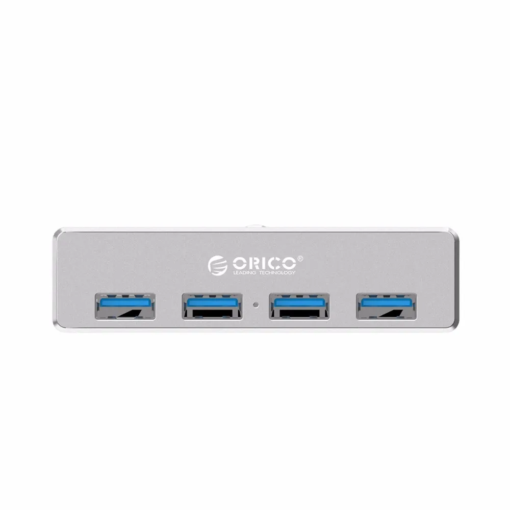 ORICO MH4PU Алюминий 4 Порты USB 3,0 Clip-тип хаб для рабочего ноутбука клип диапазон 10-32 мм дата кабель Silver usb разветвитель