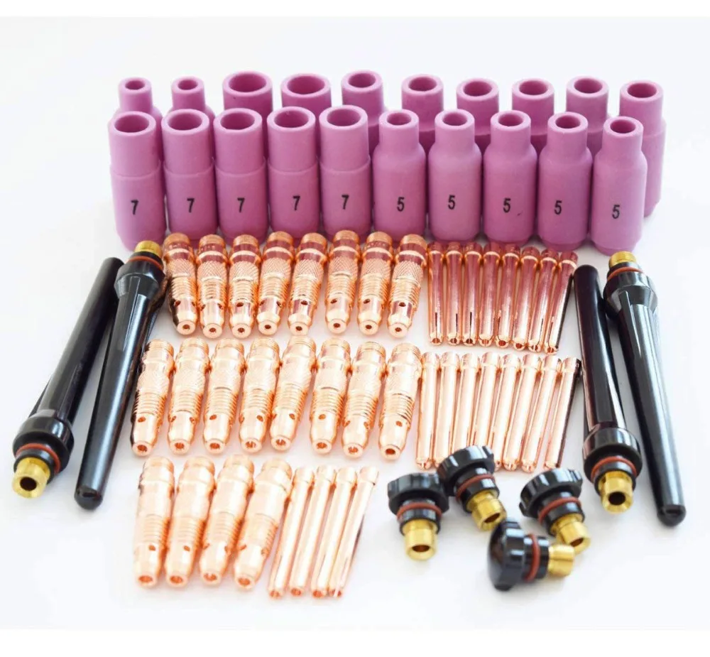 

High Quality 68pcs TIG Torch Consumables Accessories KIT for TIG Welding Torch PTA DB SR WP 17 18 26