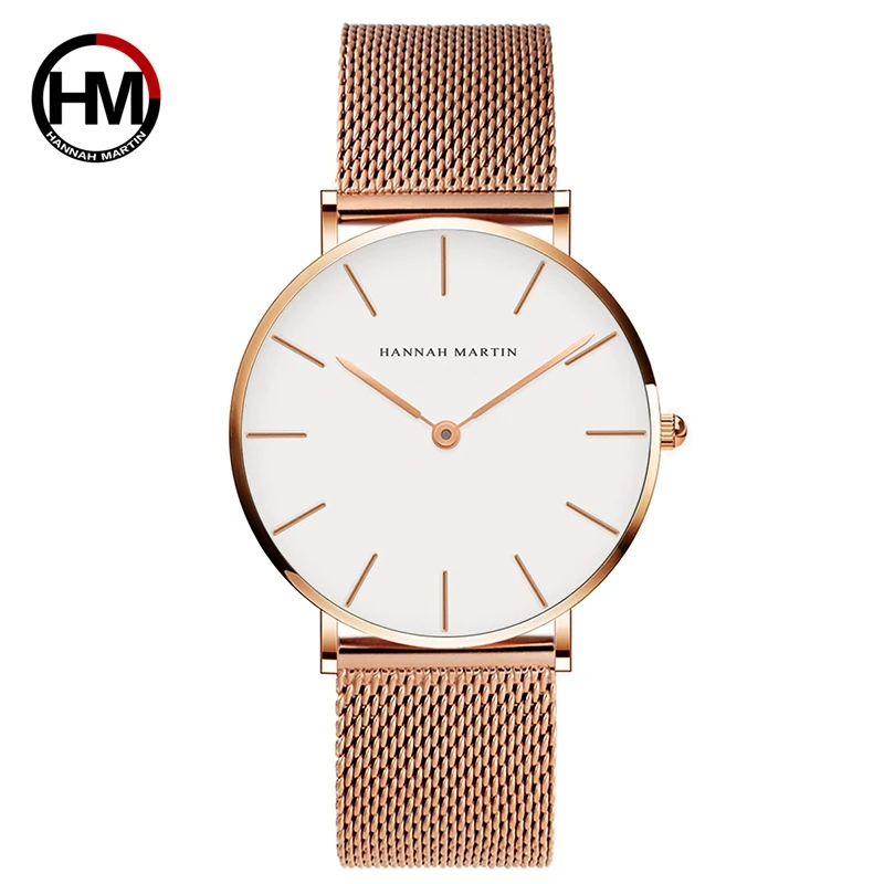

Couple's Watches Stainless Steel Mesh Wristwatch Simple Stylish Fashion Casual Janpan Quartz Watch For Lovers Relogio Feminino