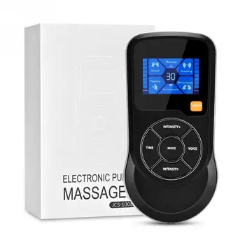

Smart Muscle Electrostimulator Control Voice Massage - 6 modes 15 intensity levels with USB Charging