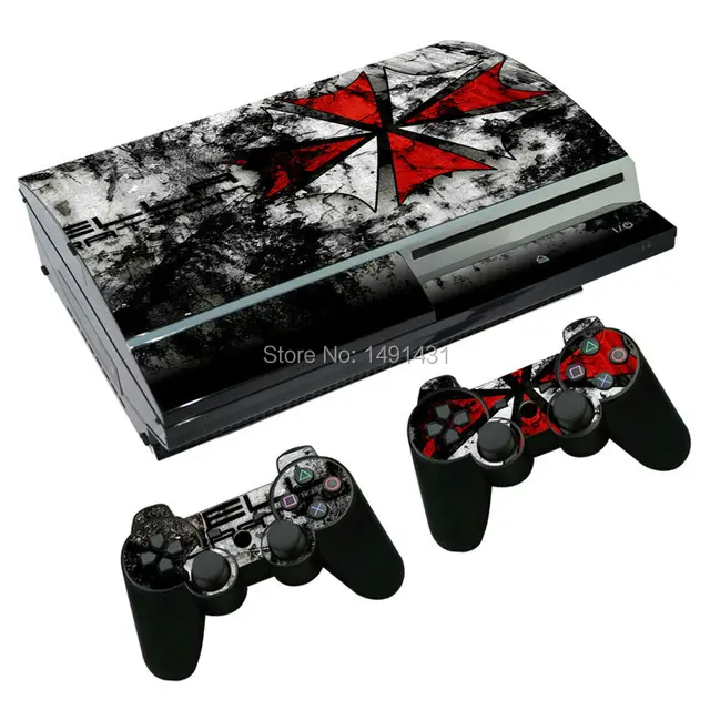 Cheap OSTSTICKER High Quality Protective Sticker For Sony Playstation 3 Fat Skins For PS3 Console & 2 Controller