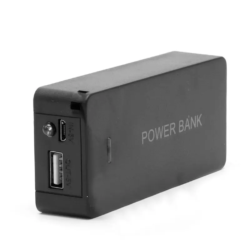 5V 1A 2x18650 Батарея Мощность банк чехол с светодиодный DIY коробка Зарядное устройство для сотового телефона(без бретелей