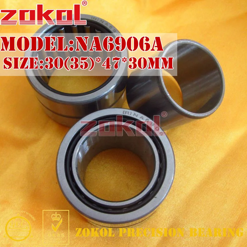 Игольчатый подшипник ZOKOL NA6906 A NA6906A 30*47*30 мм RNA6906A 35*47*30 мм|bearing bearing|bearing roller bearingbearing