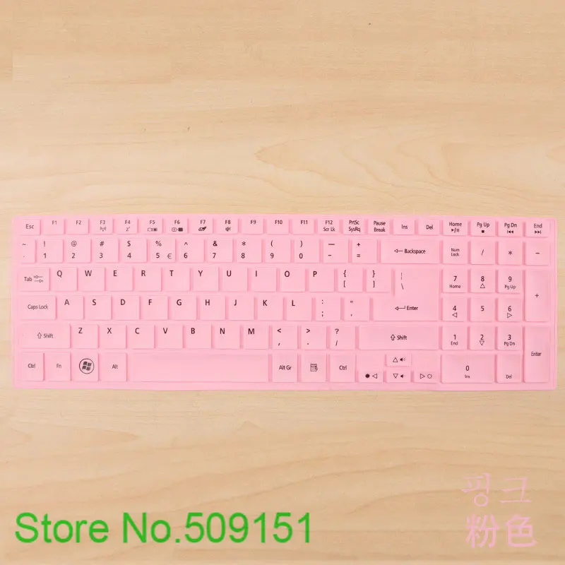 15,6 дюймов ноутбук клавиатура защитная пленка для acer Aspire E1 522 570 532 5830 5755 V3 E5 511 571G 551G 572G - Цвет: Pink