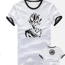 Горячая Японии Аниме Драконий жемчуг футболка Гоку футболка Летняя Для мужчин хлопок короткий рукав Футболка Гохан футболки 5 Вариант