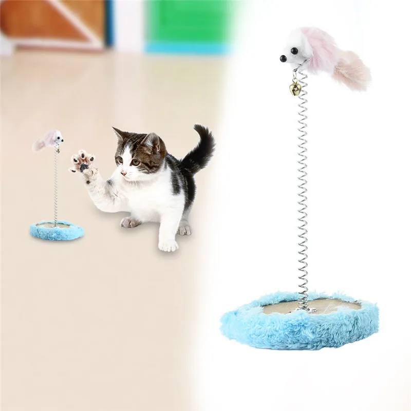 

Spring Mouse Shape with good elasticity Toy Pet Cat Teaser Toy