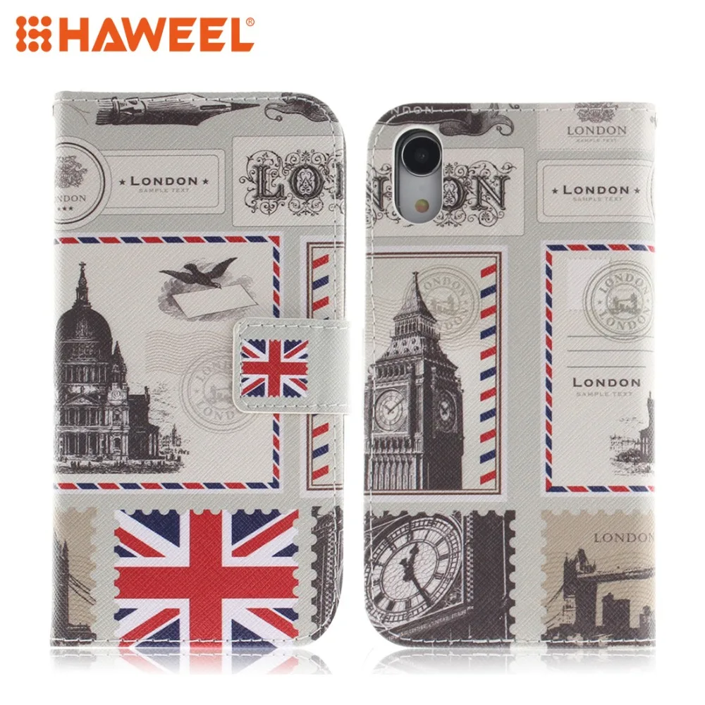 

HAWEEL Colored Drawing Pattern Horizontal Flip Leather Case with Holder & Card Slots & Wallet For iPhone XR / XS Max