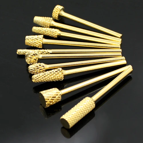 

HotNail Art Manicure Care Tool DIY Industrial Nail Polish Electric Golden File Carbide Drill Bit 2015 Famous 7CSH