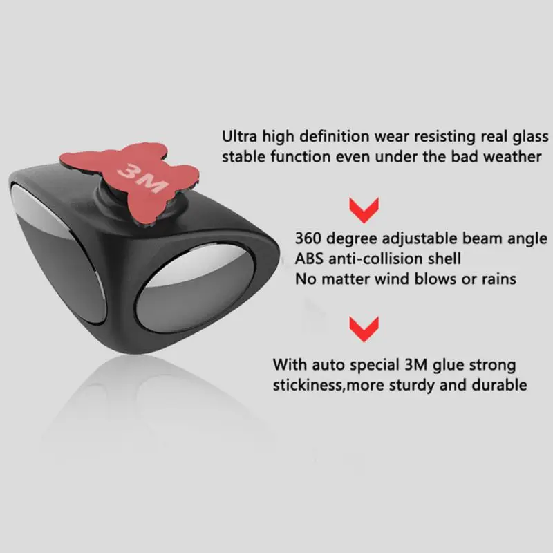 2 в 1 Автомобильное Зеркало для слепого пятна, широкоугольное зеркало, вращение на 360 градусов, регулируемое выпуклое зеркало заднего вида, вид на переднее колесо, Автомобильное Зеркало