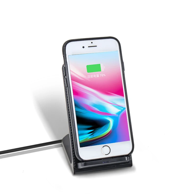 Mixza LS01 кожа магнит QI Беспроводной Зарядное устройство fastfor iPhone 8/x зарядного