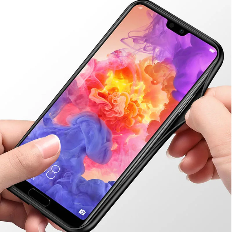 Yuetuo роскошный зеркальный чехол из твердого стекла для huawei p20 pro lite p20pro p 20 plus nova 3e силиконовый чехол для телефона