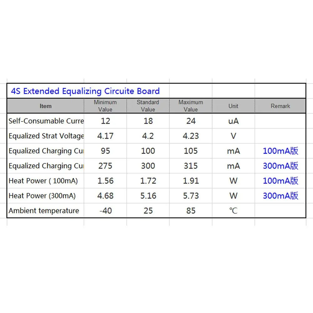 Universal 2S 3S 4S 100mA/300mA External balanced Board 18650 Lithium Battery Module with balance 7.4V 8.4V 11.1V 12.6V 14.8V