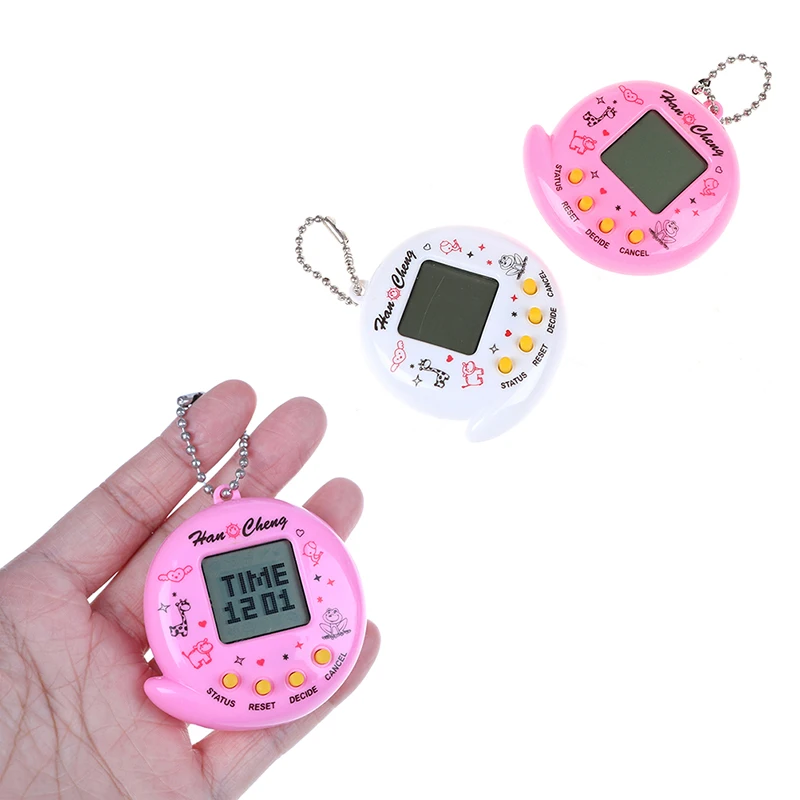 1PC Portable Mini électronique animaux de compagnie jeu Machine porte-clés virtuel animal de compagnie jouet pour Parent-enfant interactif éducatif porte-clés