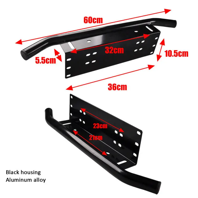 Mounting-Brackets-Bull-Bar-Bumper-Front-License-Plate-Mount-Holder-Bracket-Black-Off-Road-Offroad-Work (1)
