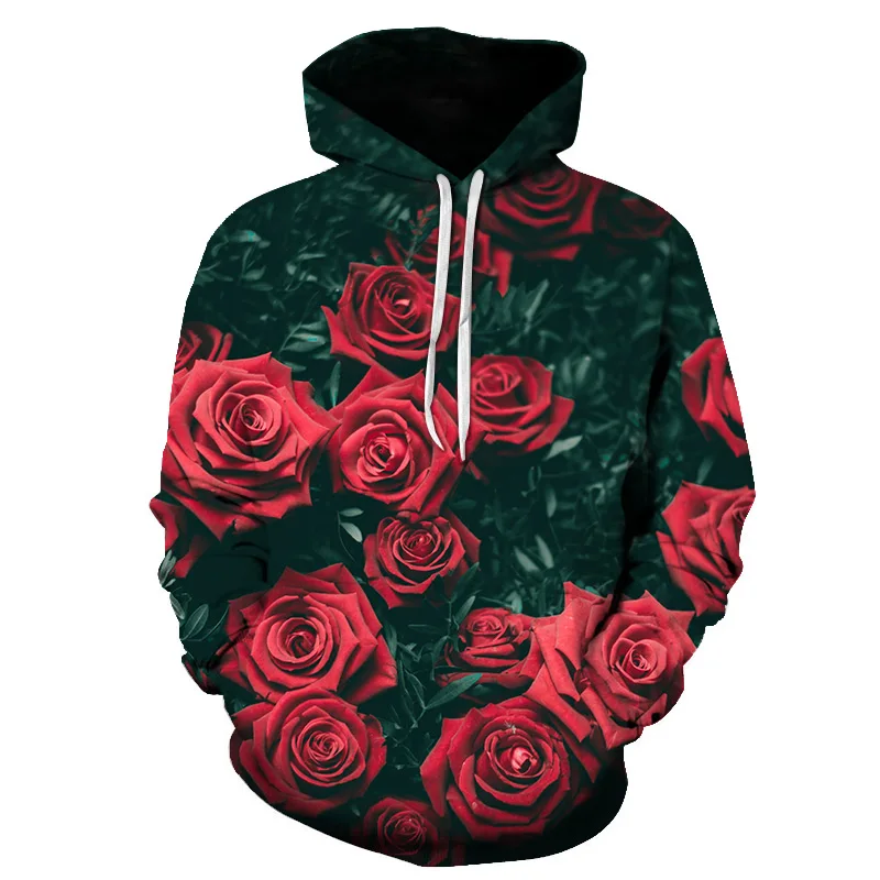 

2019 New Autumn Beautiful Flowers 3D Print Casual Sweatshirt Men/Women Summer Tees 3D Compression Fashion Flowers Plants Tops