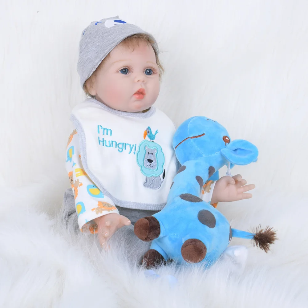 

Good Quality Reborn Baby Dolls Silicone Cloth Body Babies 22 inch So Truly Baby Reborn Kids Fashion Children Kids Gift