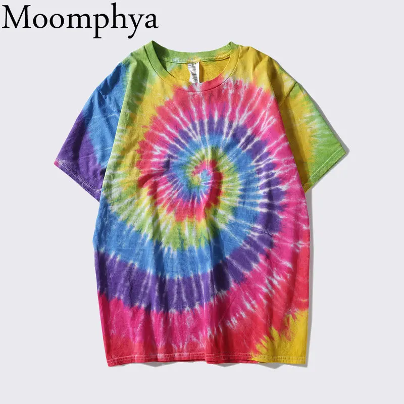 Moomphya яркая спиральная Мужская футболка с принтом «tie dye», Мужская футболка с принтом пейсли, Мужская футболка, camisetas hombre, топ в стиле хип-хоп, мужская летняя футболка