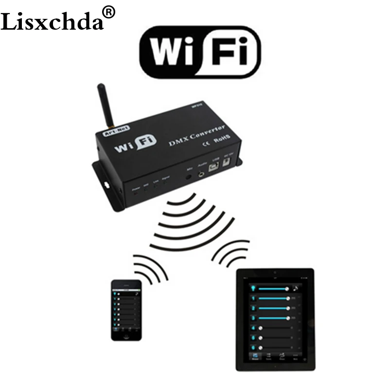 DMX контроллер Wifi контролируется Android или IOS система Wifi многоточечный контроллер WF310