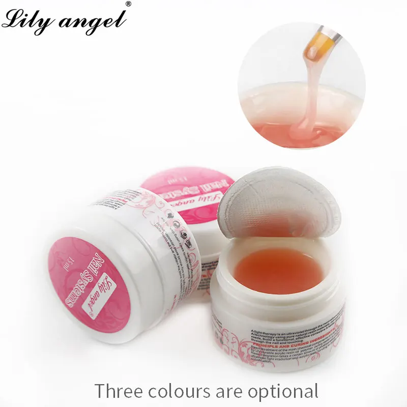Lirio Ángel 15 ml Gel de uñas extensión de geles grueso Builder Gel camuflaje Natural UV Gel Lirio Ángel 15 ml Gel de uñas extensión de geles grueso Builder Gel camuflaje Natural UV Gel