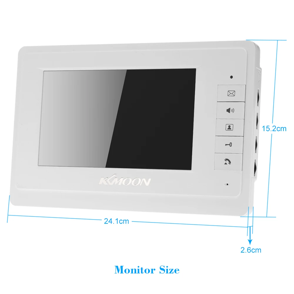 KKmoon 7 ''TFT lcd проводной видео домофон система визуальный домофон 800x480 внутренний монитор 700TVL наружная инфракрасная камера