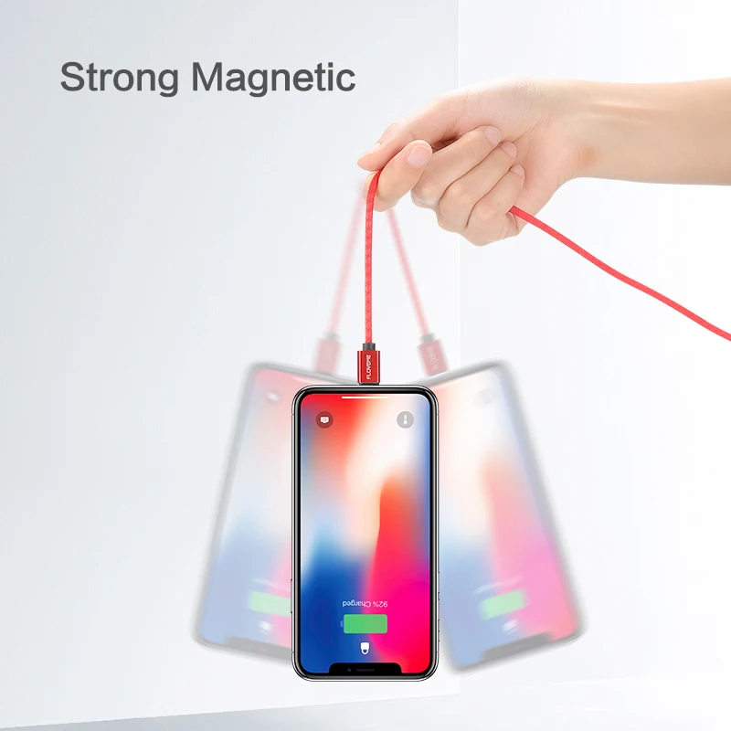 FLOVEME 3A магнитный usb зарядный микро кабель для Xiaomi huawei Micro USB быстрой зарядки samsung Data