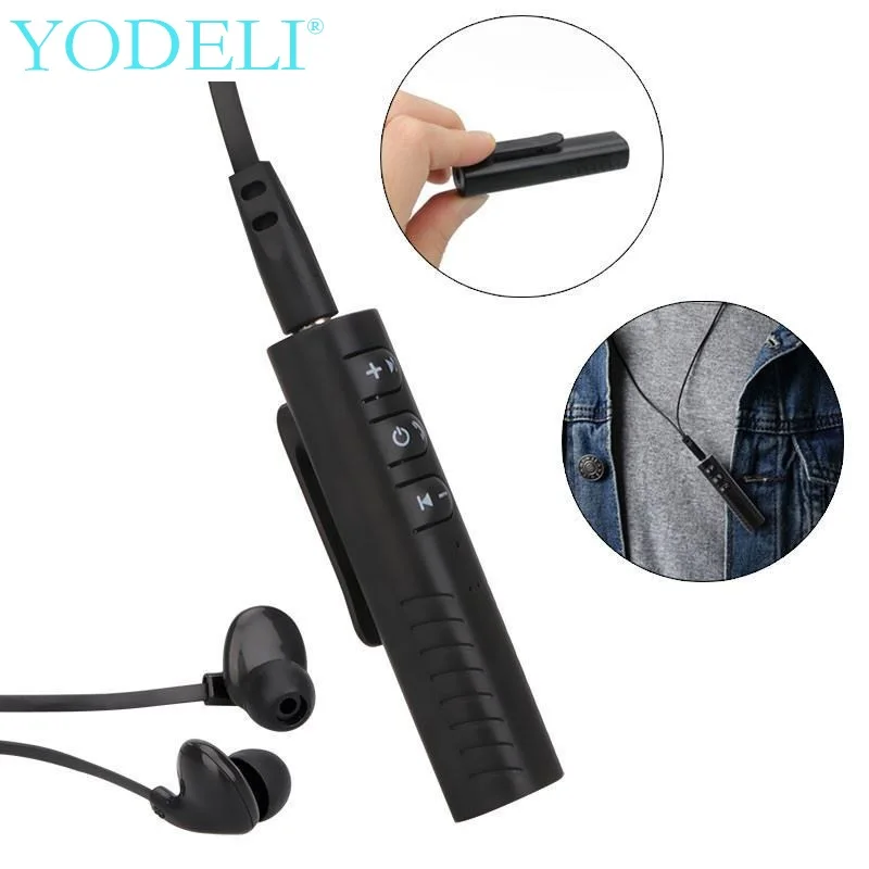 NEW Portable Clip on Wireless Bluetooth Receiver 3.5mm bluetooth Audio