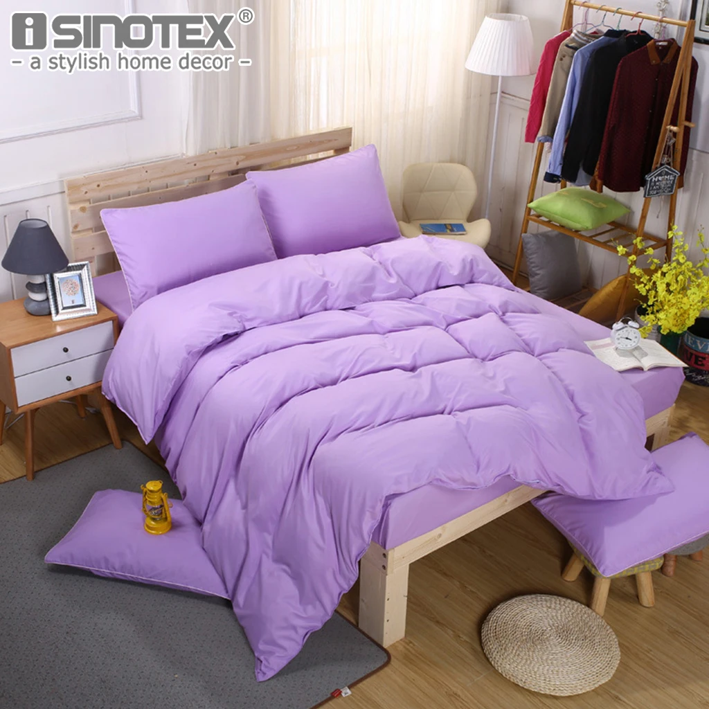 

Polyester Bedding Set Duvet Cover Set Quilt Cover Bed Sheet Pillowcase Pillow Cover Solid Sanding Bed Bedroom 5 Sizes 39 Colors