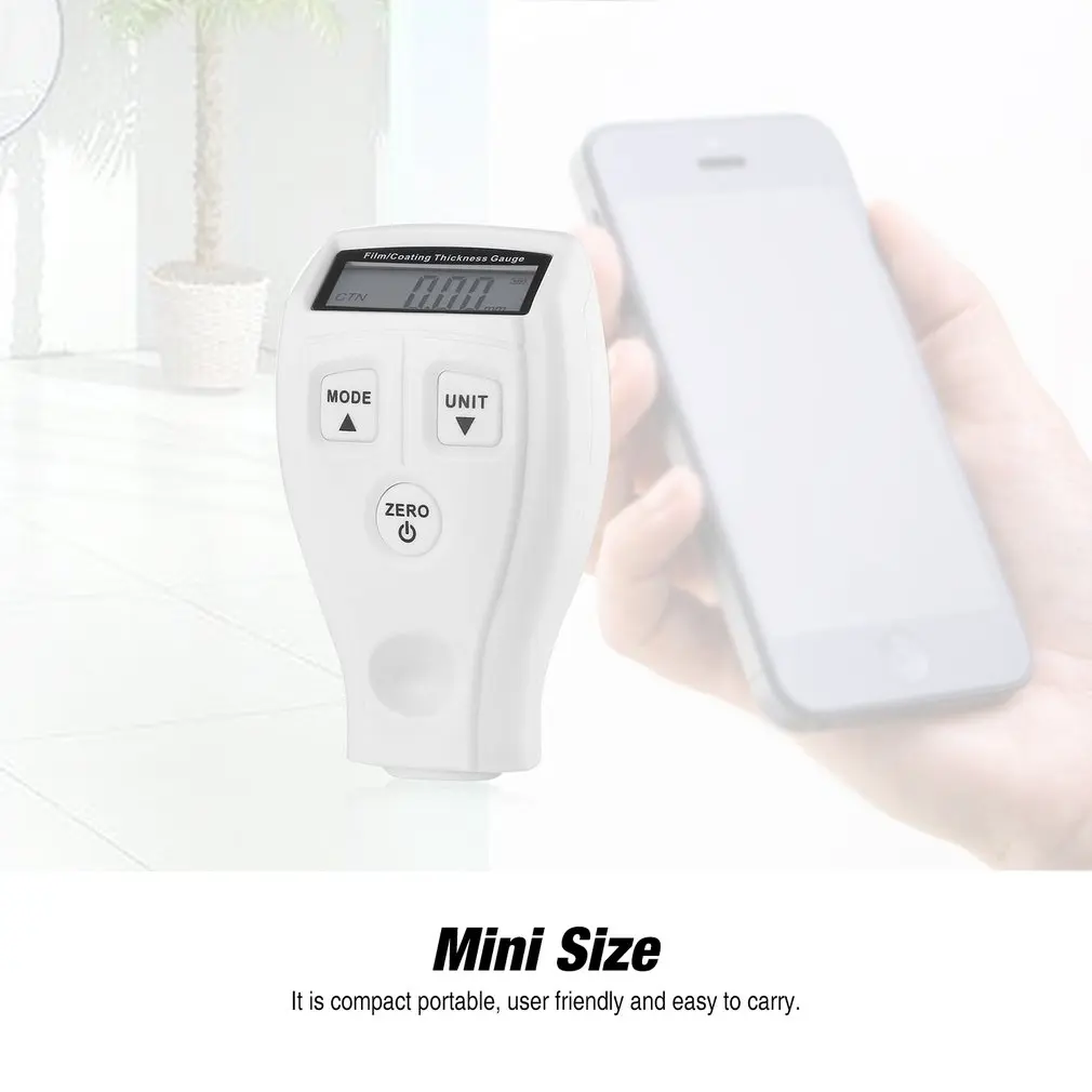 GM201 Min LCD 0 1 80 мм/0 71 мил цифровая автомобильная краска измеритель толщины покрытия