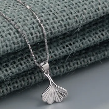 

Chandler Silver Color Gingko Leaves Necklace & Pendant Tiny Leaf Chokers Collars For Women Anniversary Party Fashion Accessaries