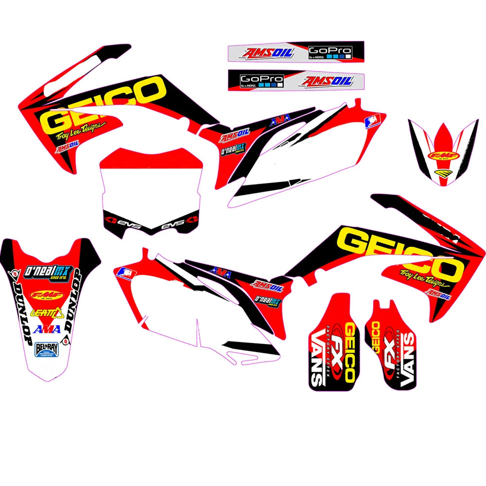 

GRAPHICS & BACKGROUNDS DECAL STICKER for Honda CRF250R CRF250 2010 2011 2012 2013 CRF450R CRF450 2009-2012 CRF 250 250R 450 450R