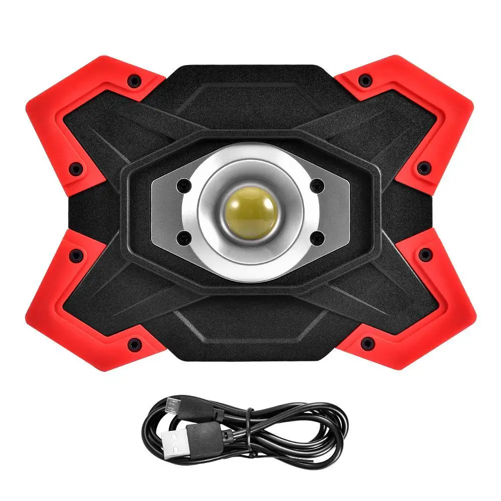 

Portable Camping Light LED Work Lamp Rechargeable Floodlight Power Bank Search Light For Outdoor Camping