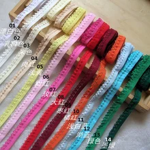 Top Grade 1.1cm 10Meters Small Lace Trim / Underwear Elastic Stretch Lace Trimmings/ Diy Sewing Garment Trims Z249