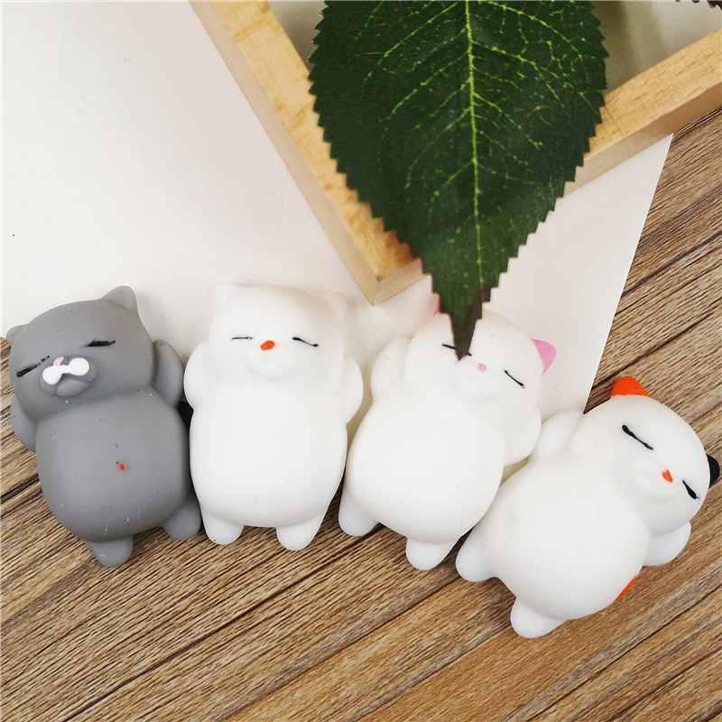 4 шт./лот Kawaii сжимаемые милые мини игрушки для беременных скользящие ленивые Коты