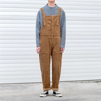 

2018 Men's Harem Corduroy Fabric Cargo Casual Pants Joggers Jumpsuit Rompers Loose Brand Trousers Plus Size S-XL