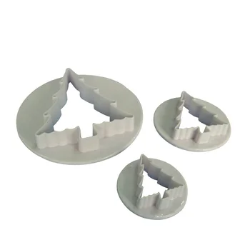 

3pcs/set Cookie Moulds Set Christmas Tree Cake Mold Food Grade Plastic Cake Cutters Baking Tools