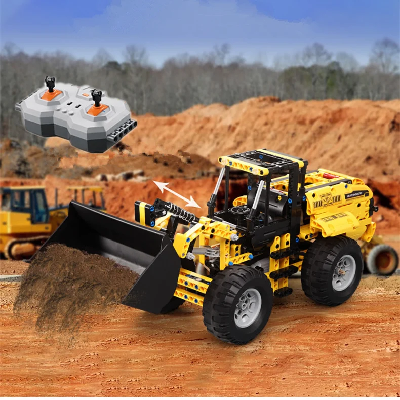 Technic Series модель колесного погрузчика L350F строительный комплект блоки кирпичи