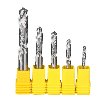 

Router bit 3.175 4 6 8 10mm Double blade composite veneer mdf wood cutting- edge milling cutter computer engraving machine tools