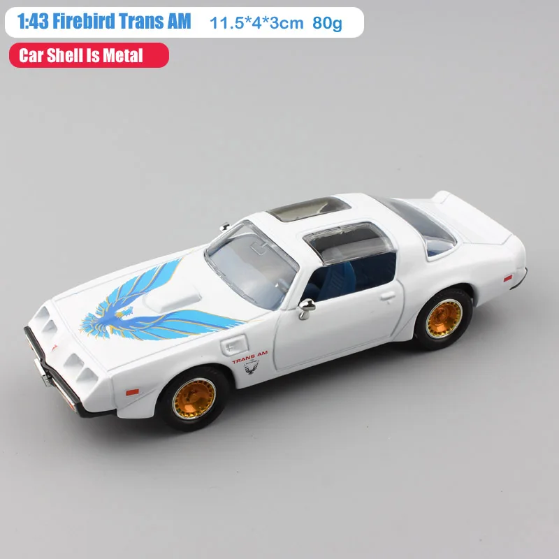 1:43 mini 1979 Pontiac Жар-птица Транс АМ Классическая старая мышечная шкала автомобиль авто металлические и литые игрушечные модели Золотой подарок для мальчиков - Цвет: 1979 Firebird white