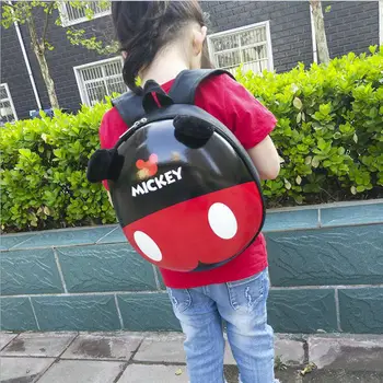 

Fashion Children Cartoon eggshell Backpack Girl Boys Cute Children's Schoolbag Mickey Minnie baby kindergarten nursery backpack