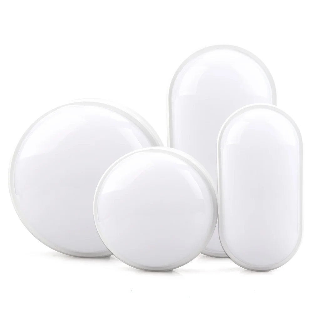 야외 LED 벽 램프, 정원 베란다 표면 장착 타원형 스콘스 조명, 욕실 방습 천장 조명, 16W, 20W, 110V, 220V 