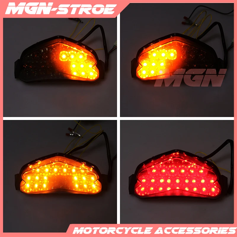 

Motorcycle LED Rear Turn Signal Tail Stop Light Lamp Integrated For GSXR600 GSXR750 GSXR 600 750 K4 2004 2005 04 05