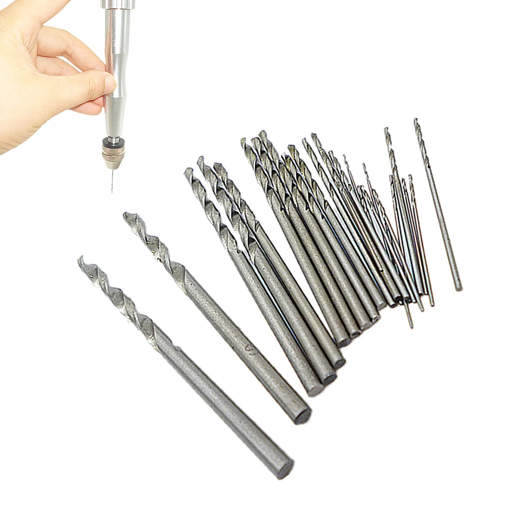 Top Quality 25Pcs Mini HSS Micro High Speed Steel Twist Drill Bit Set