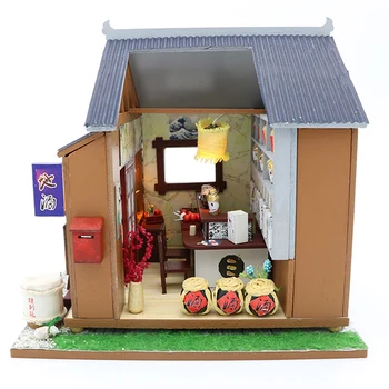 

Diy Doll House Wooden Doll Houses Miniature Dollhouse Furniture Kit Toys for Children Christmas Gift
