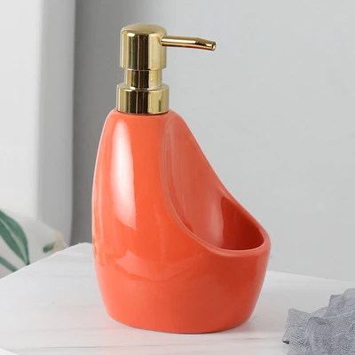 new 580ml Ceramic Multifunction Liquid Soap Dispenser for Kitchen Bathroom Home Decoration Bathroom Accessories - Цвет: C-L